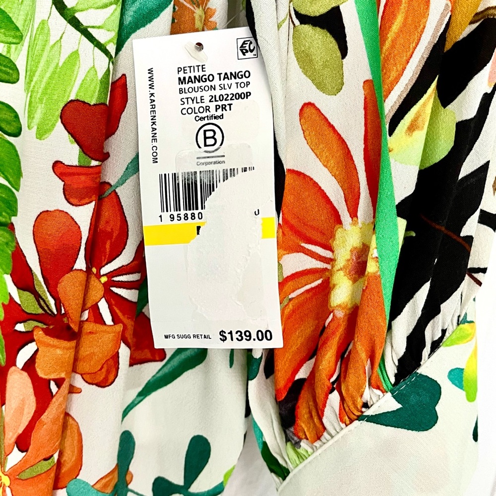 Karen Kane Floral Blouse - Picture 5 of 5